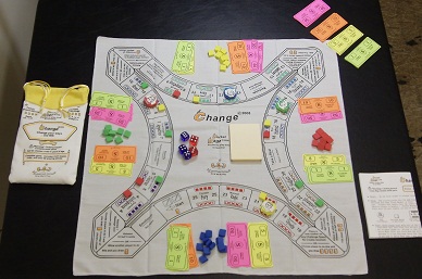 Image view from above of the product Change� in play